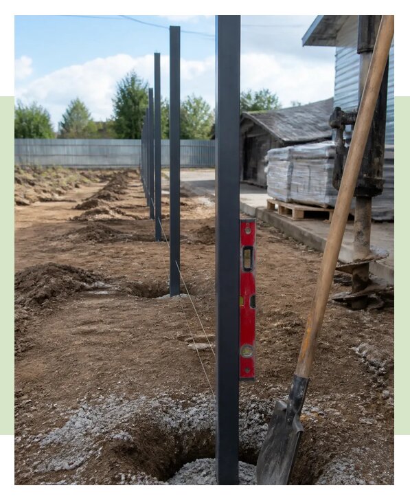 Профессиональная установка столбов для забора в Клинцах